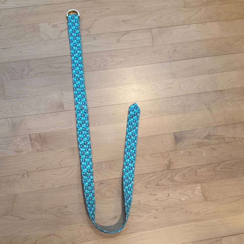 Vineyard Vines Turquoise Patterned Belt